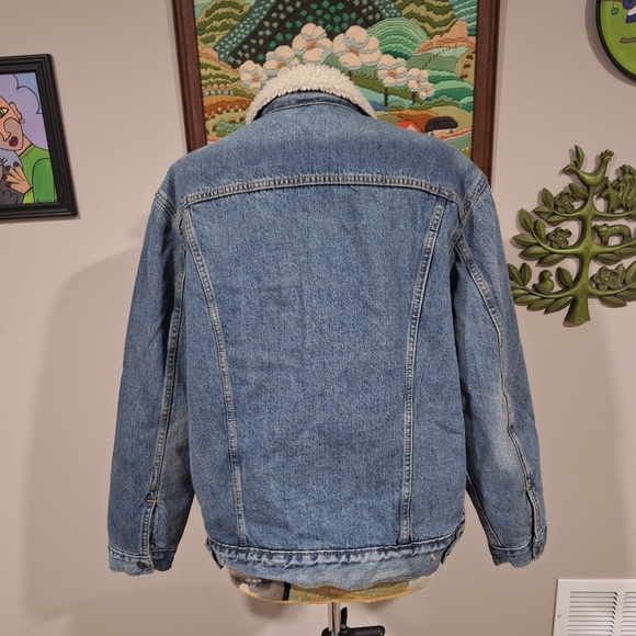 Levi's fleece lined jean trucker jacket XL - Picture 4 of 9